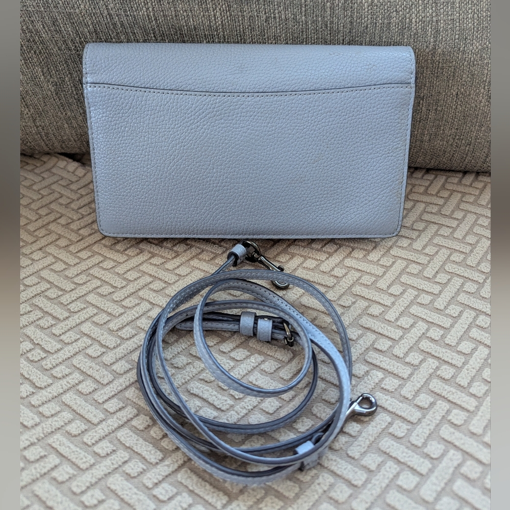 COACH Hayden Foldover Crossbody Clutch Bag With Scattered Rivets - Picture 4 of 10